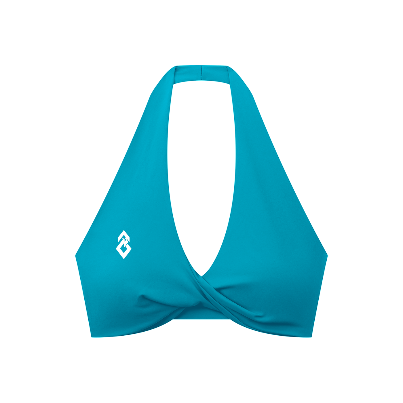 Women's Pleated Halter Sports Bra
