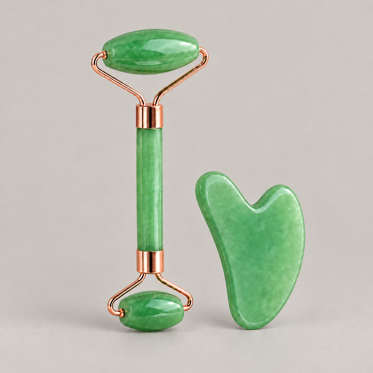 2-Piece Facial Roller & Gua Sha Set