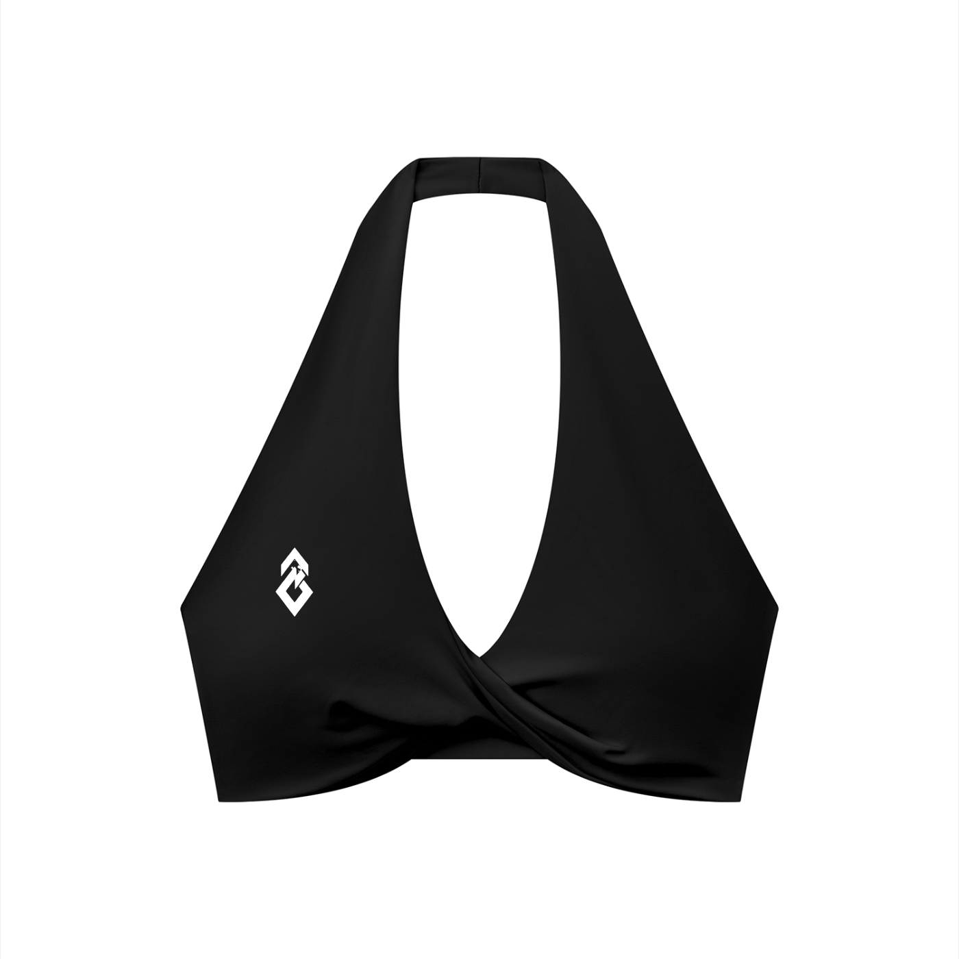 Women's Pleated Halter Sports Bra