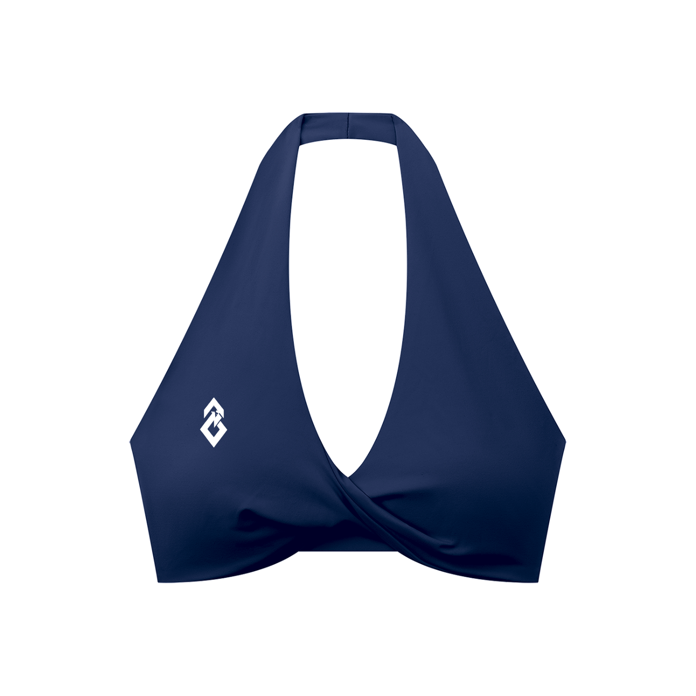 Women's Pleated Halter Sports Bra