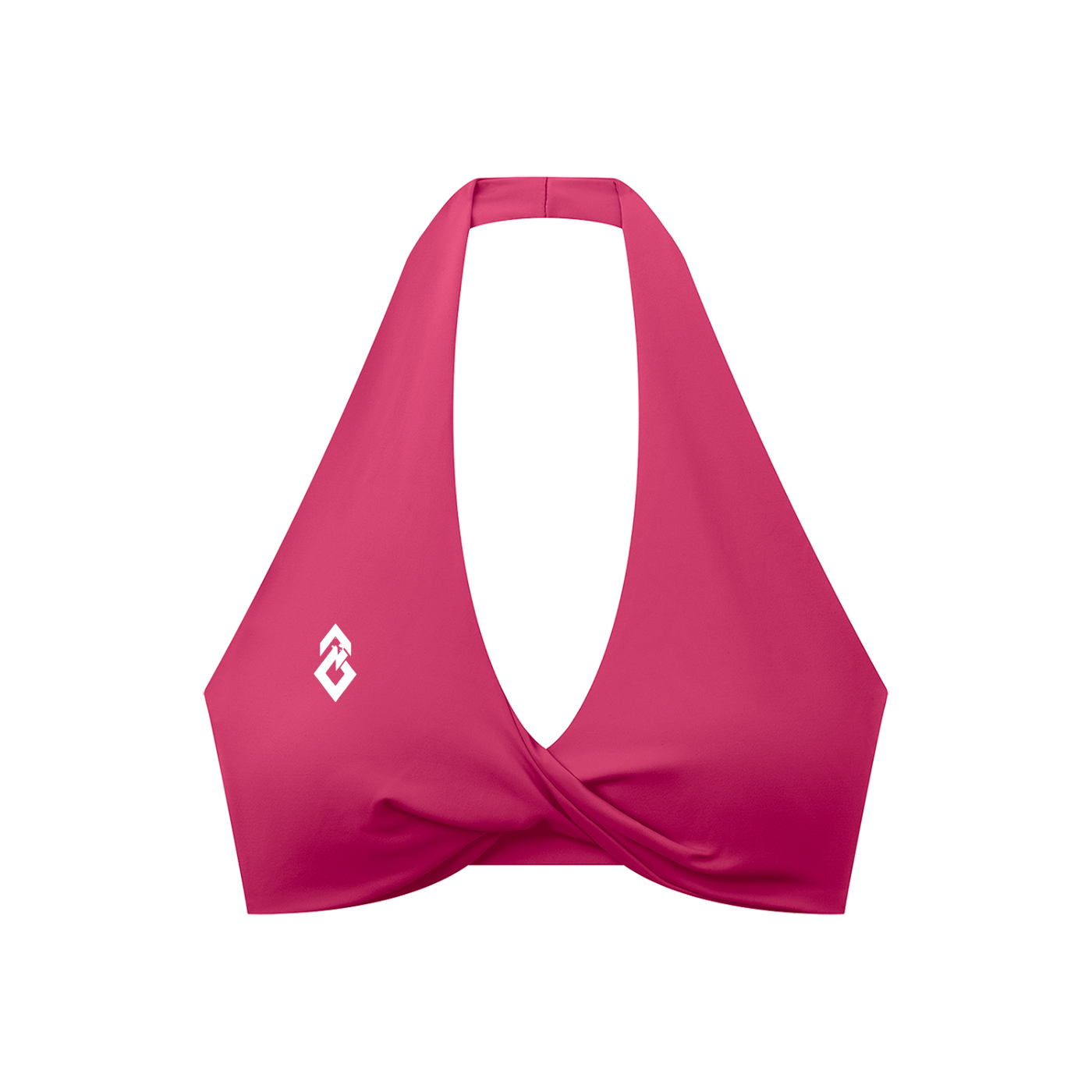 Women's Pleated Halter Sports Bra