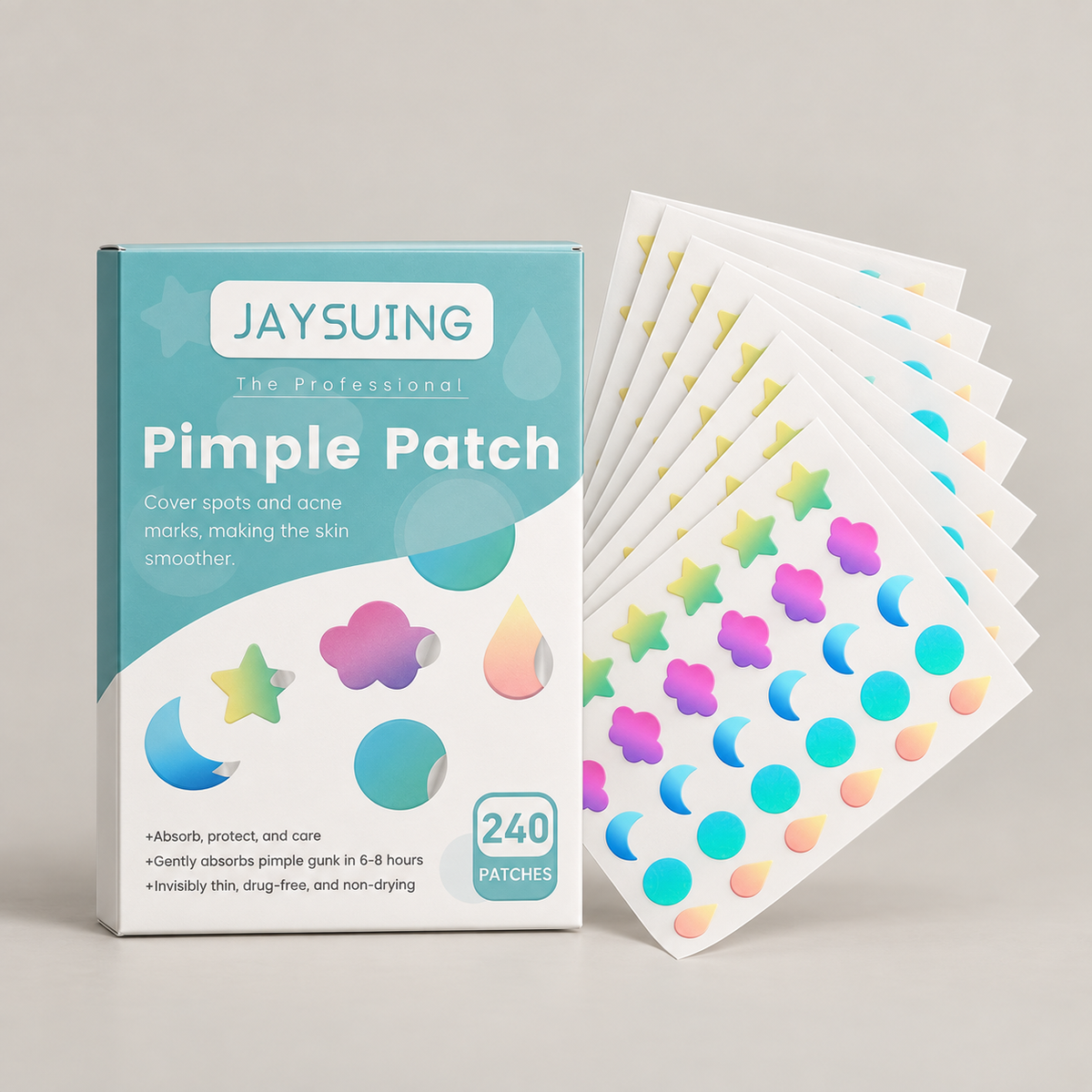 Hydrocolloid Pimple Patches — 240 Count