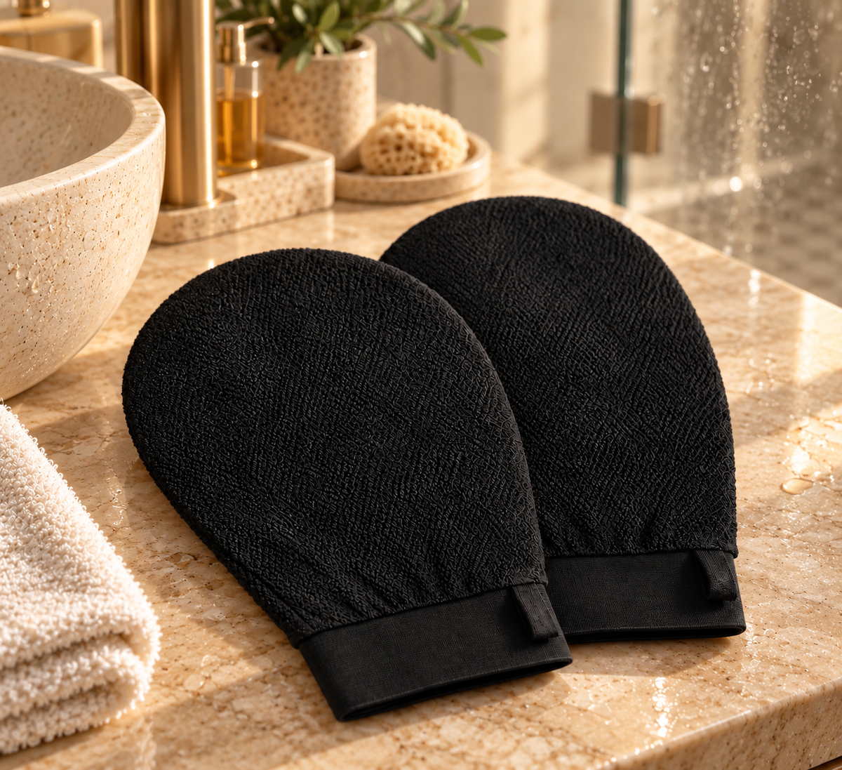2-Pack Kessa Exfoliating Body Mitts