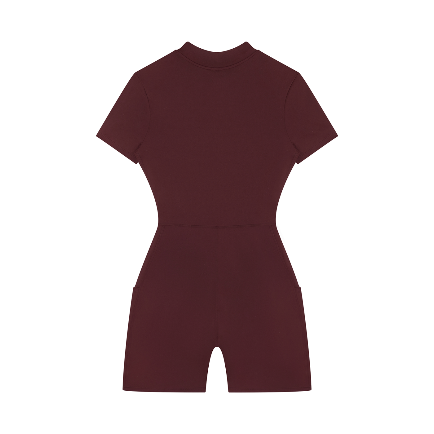Women's Quarter-Zip Short Sleeve Romper