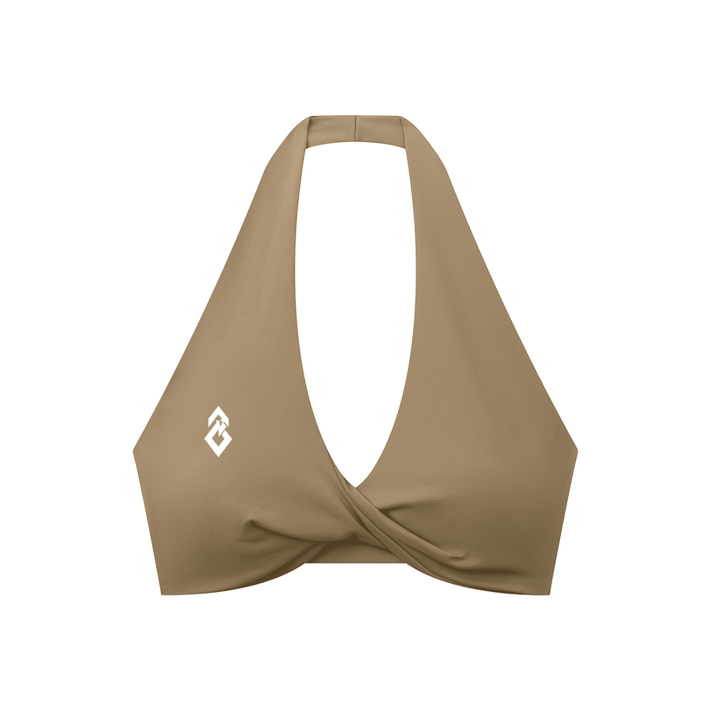Women's Pleated Halter Sports Bra
